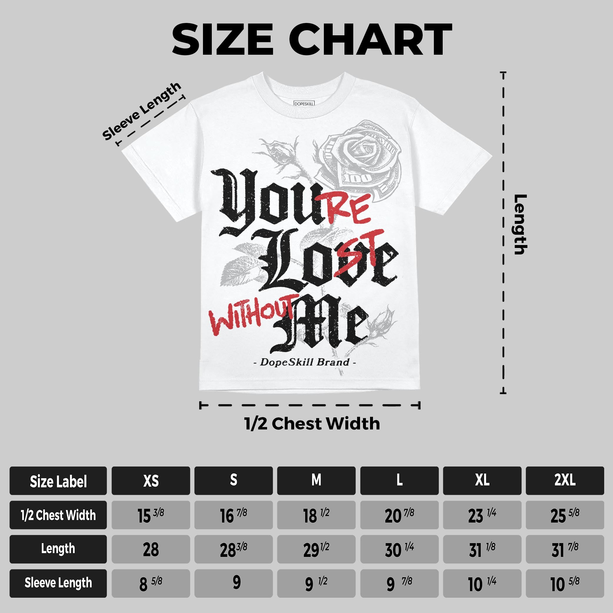 White Cement 4s superstreetwear Oversize Print T-Shirt You're Lost Without Me Graphic