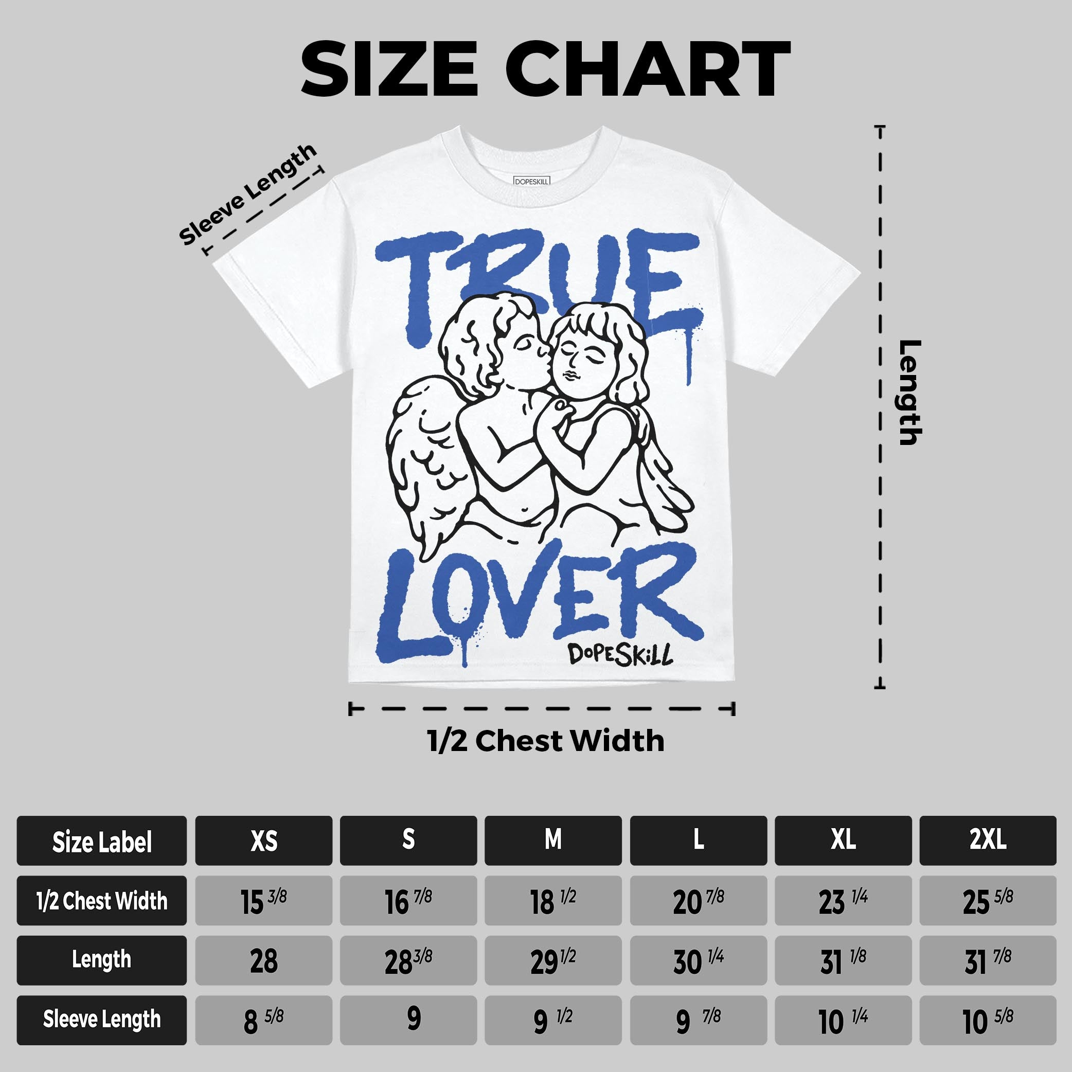 Royal Blue Collection superstreetwear Oversize Print T-Shirt True Lover Graphic