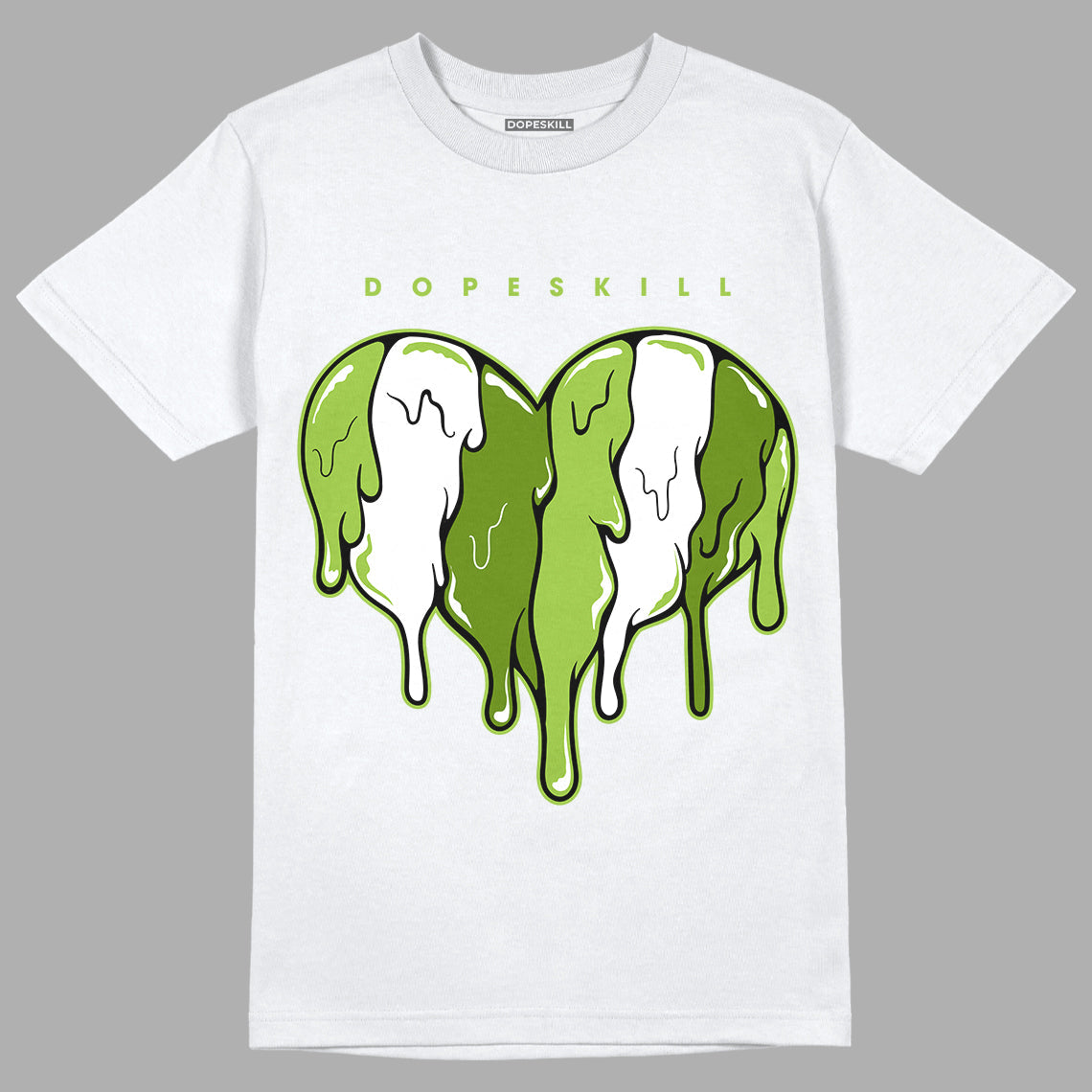 Dunk Low 'Chlorophyll' superstreetwear T-Shirt Slime Drip Heart Graphic