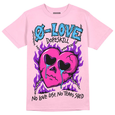 Pink Collection DopeSkill Pink T-shirt Crying Heart Graphic