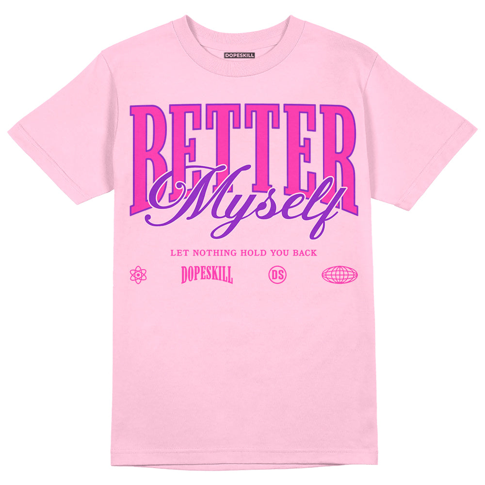 Pink Collection superstreetwear Pink T-shirt Better Myself Graphic