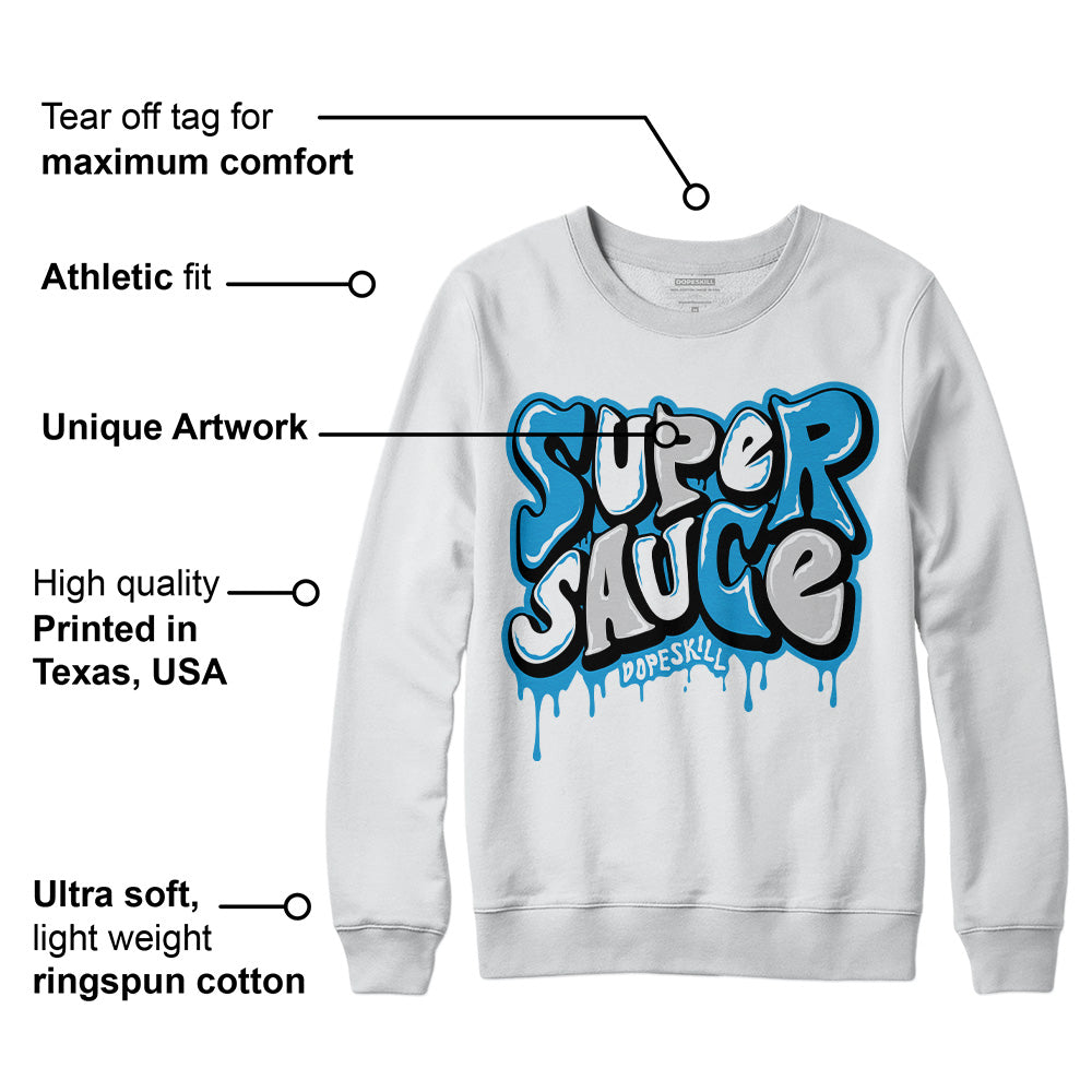 Military Blue 4s superstreetwear Sweatshirt Super Sauce Graphic