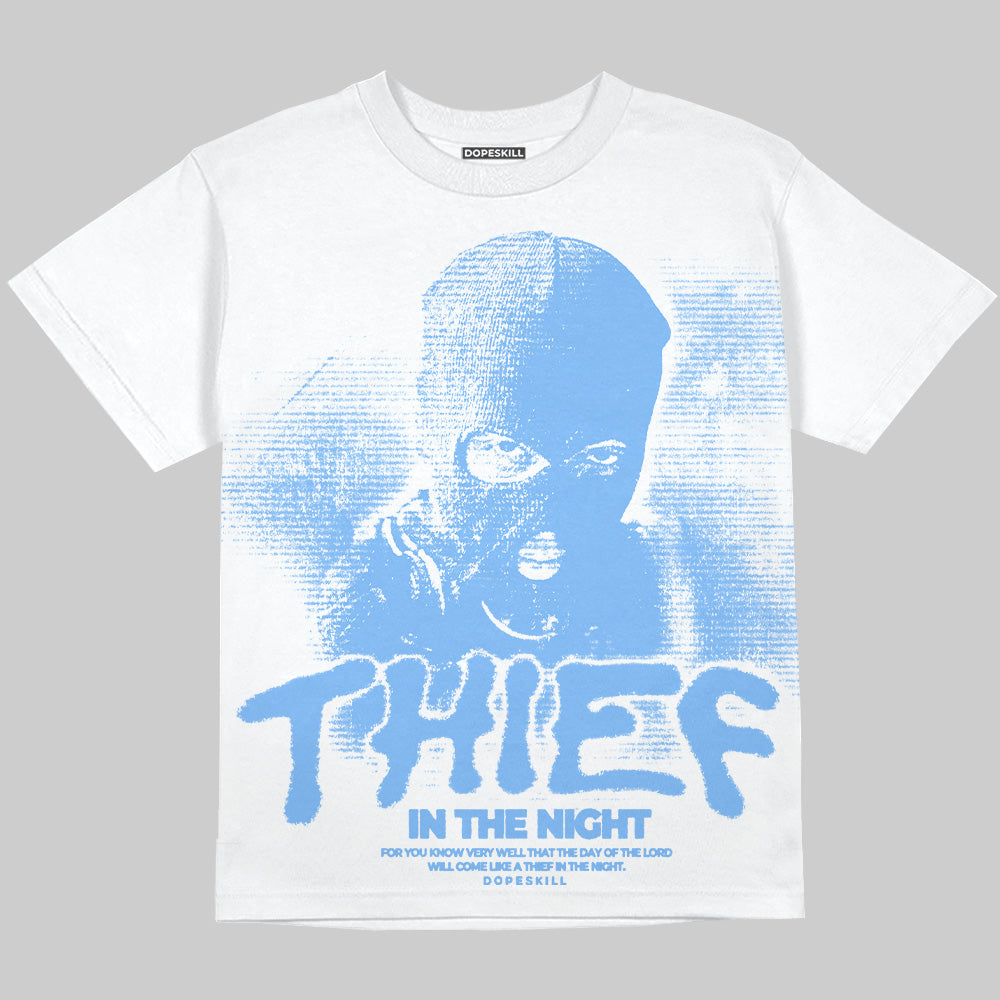 University Blue 6s superstreetwear Oversize Print T-Shirt Thief In The Night Graphic