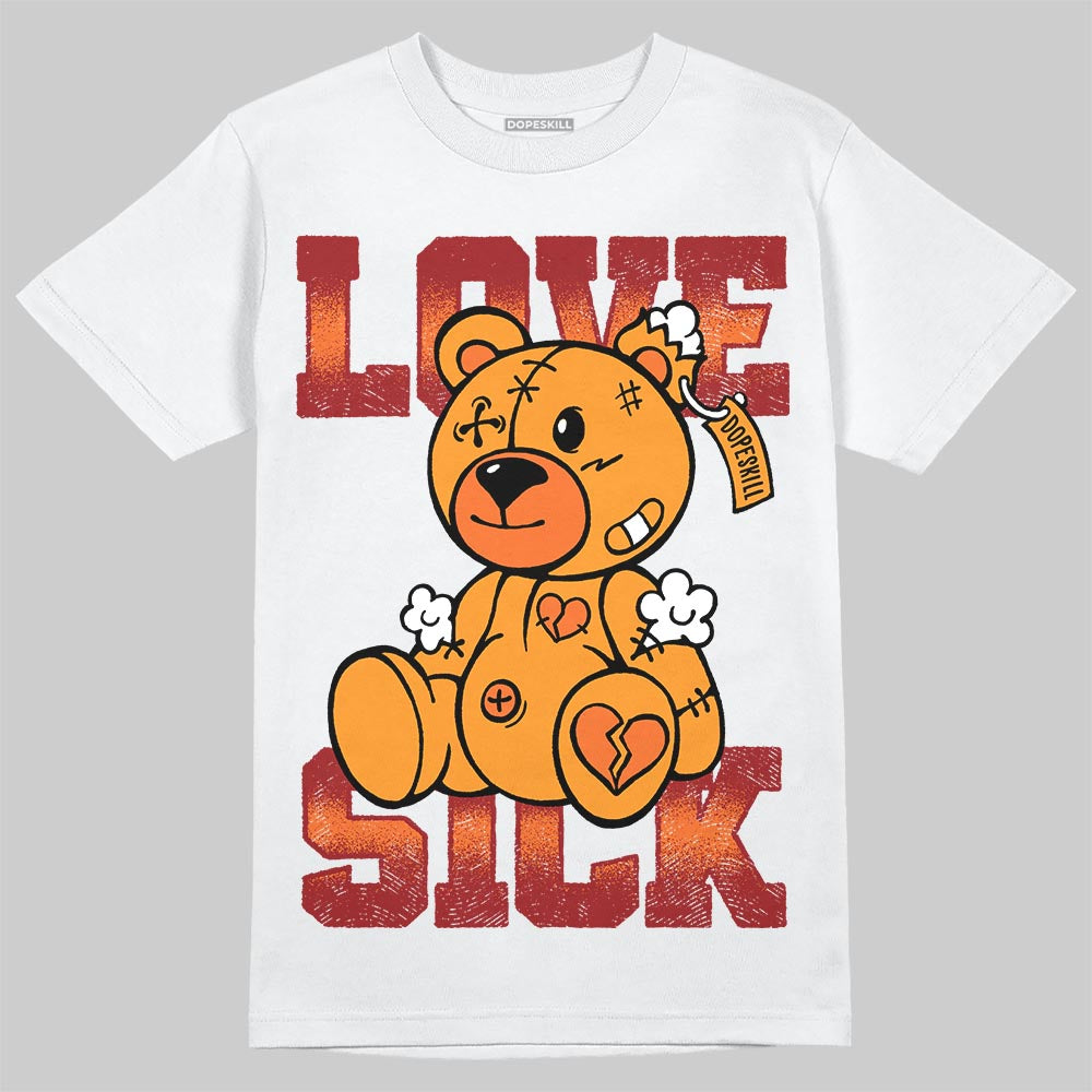 Orange Black White superstreetwear T-Shirt Love Sick Graphic
