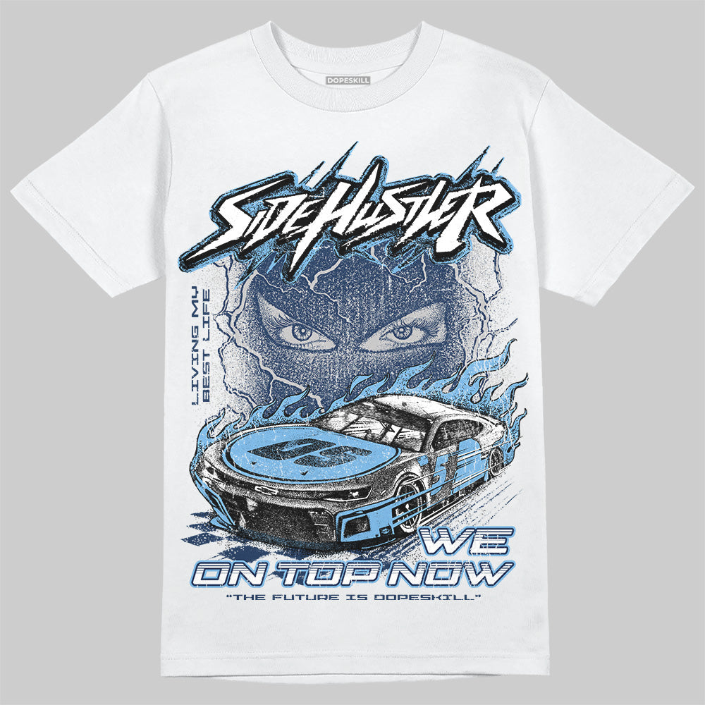 Summit White Navy 4s superstreetwear T-Shirt New Side Hustler Graphic