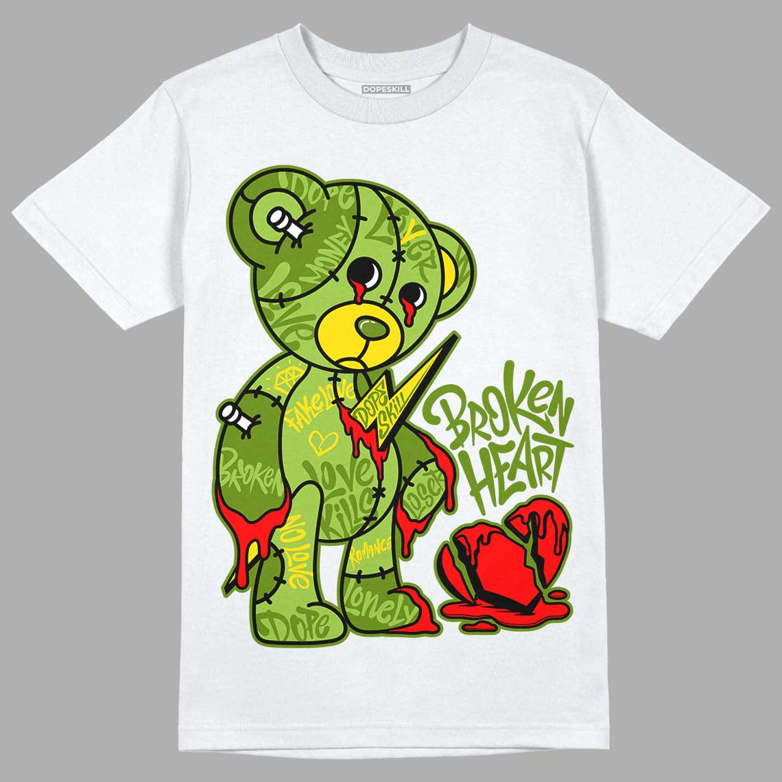 Dunk Low 'Chlorophyll' superstreetwear T-Shirt Broken Heart Graphic