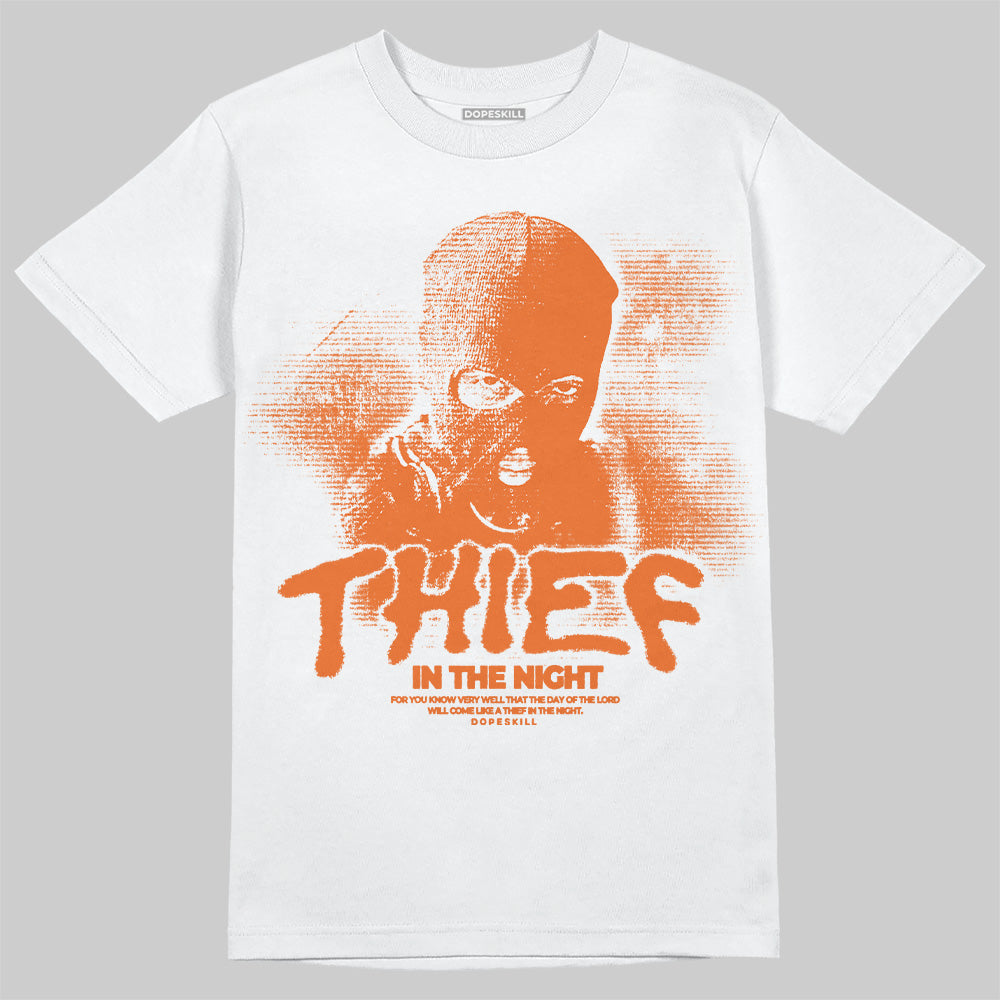 Orange Black White superstreetwear T-Shirt Thief In The Night Graphic