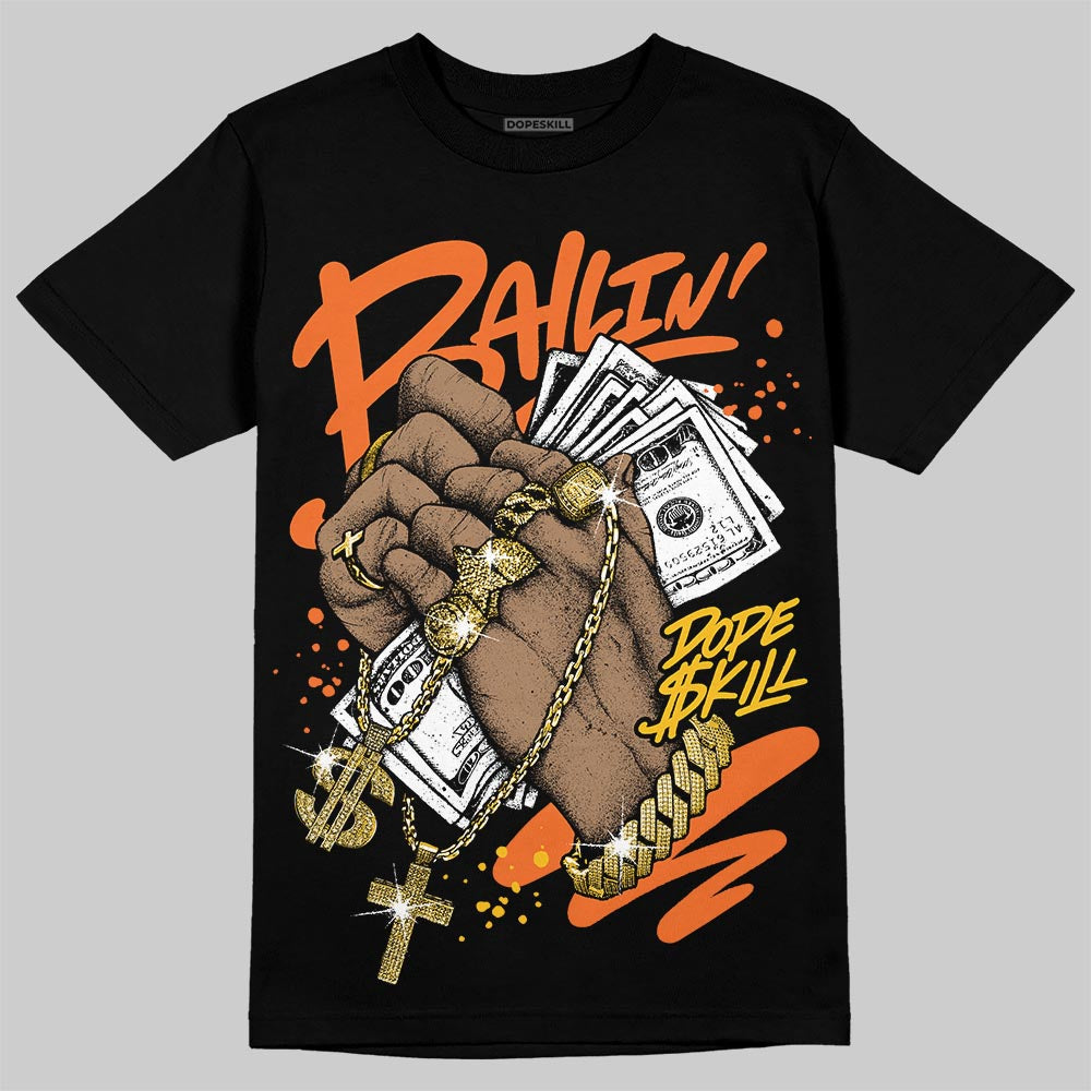 Orange Black White superstreetwear T-Shirt Always Ballin' Graphic