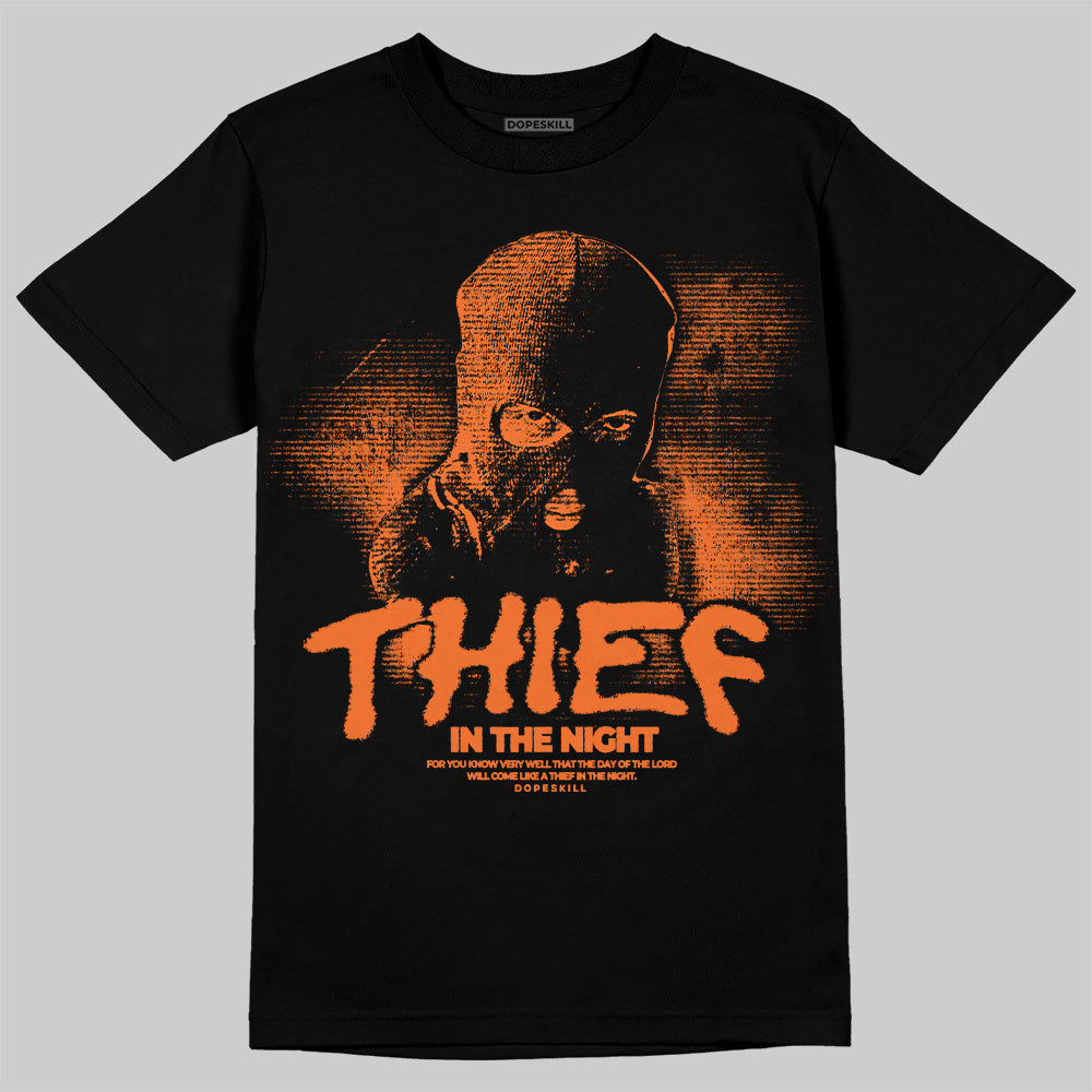 Orange Black White superstreetwear T-Shirt Thief In The Night Graphic