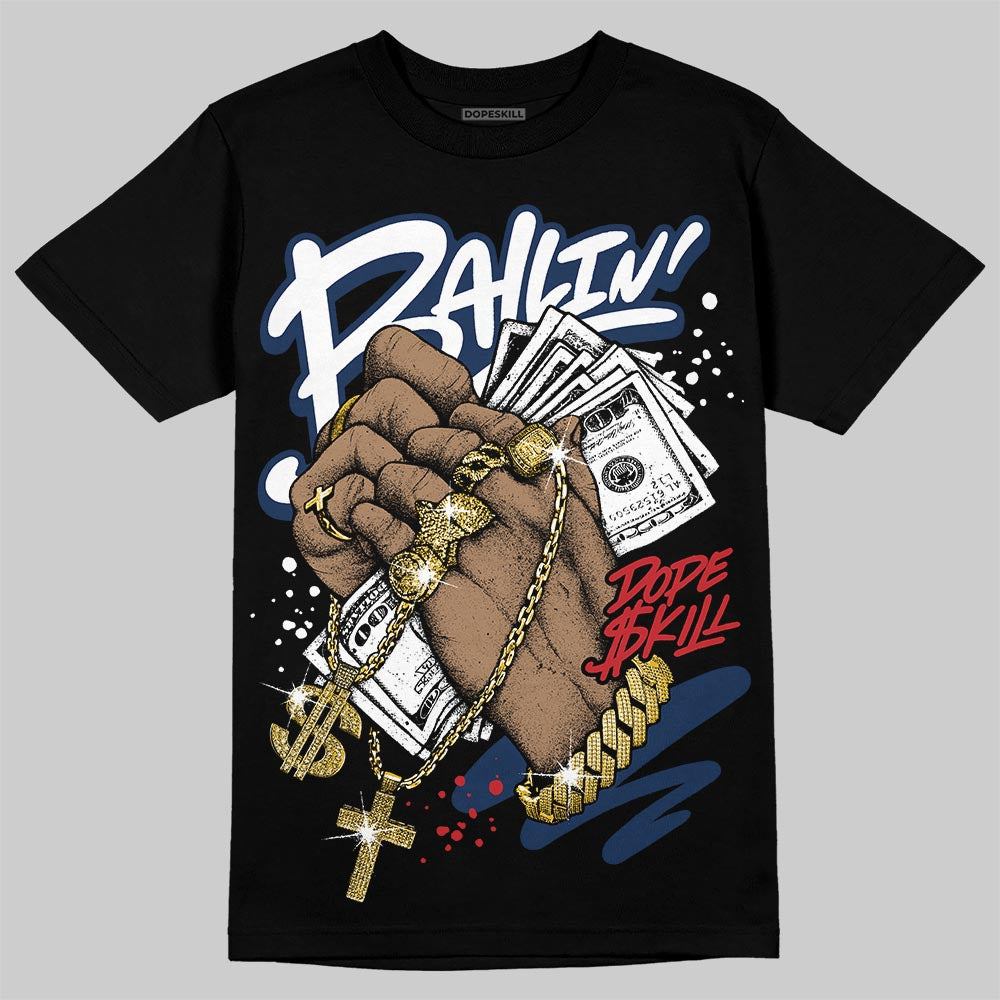 Summit White Navy 4s superstreetwear T-Shirt Always Ballin' Graphic
