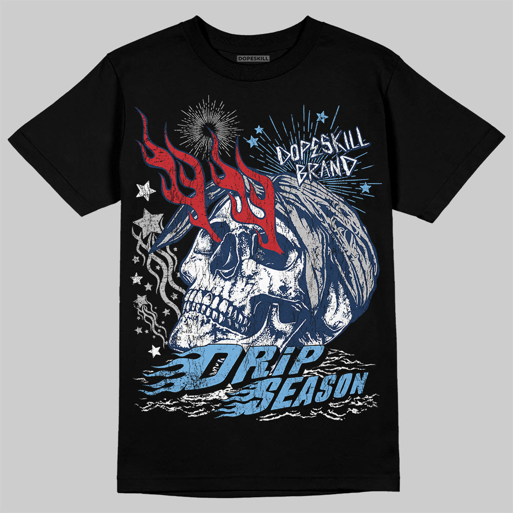 Summit White Navy 4s superstreetwear T-Shirt Drip Season Graphic