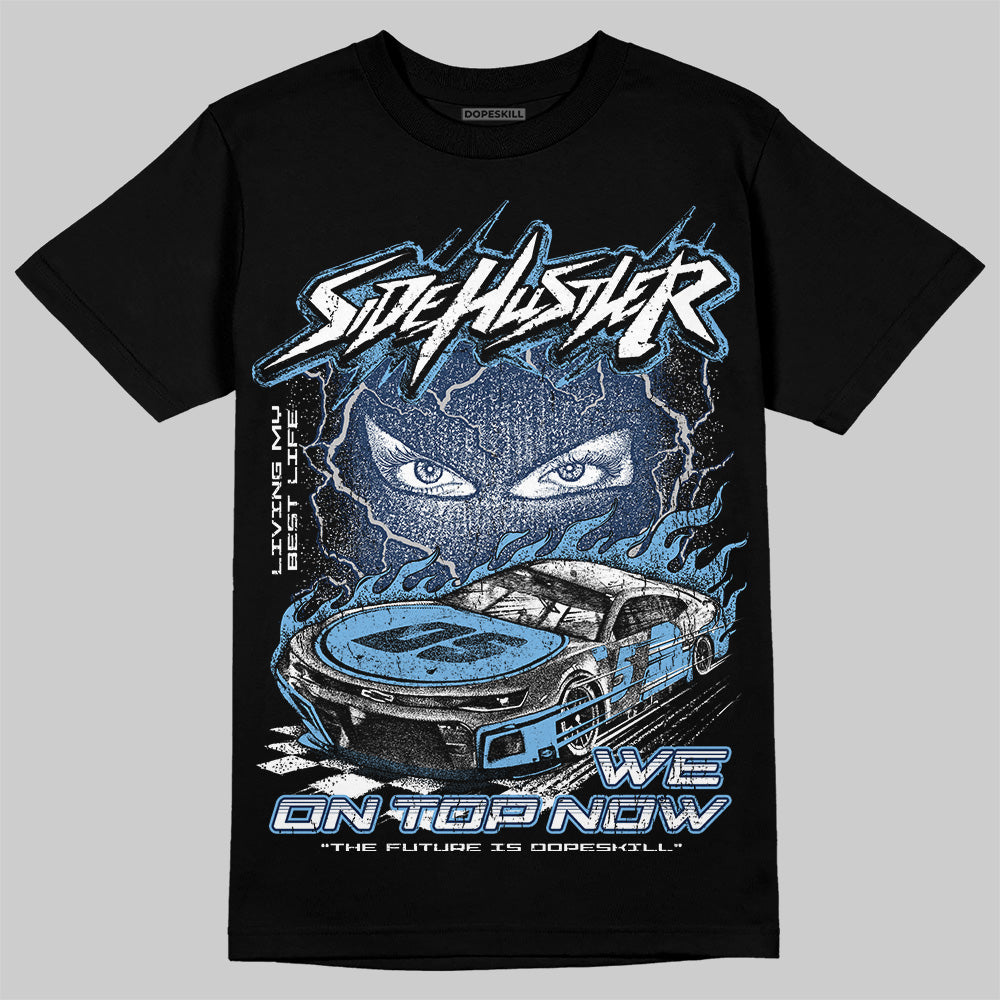 Summit White Navy 4s superstreetwear T-Shirt New Side Hustler Graphic