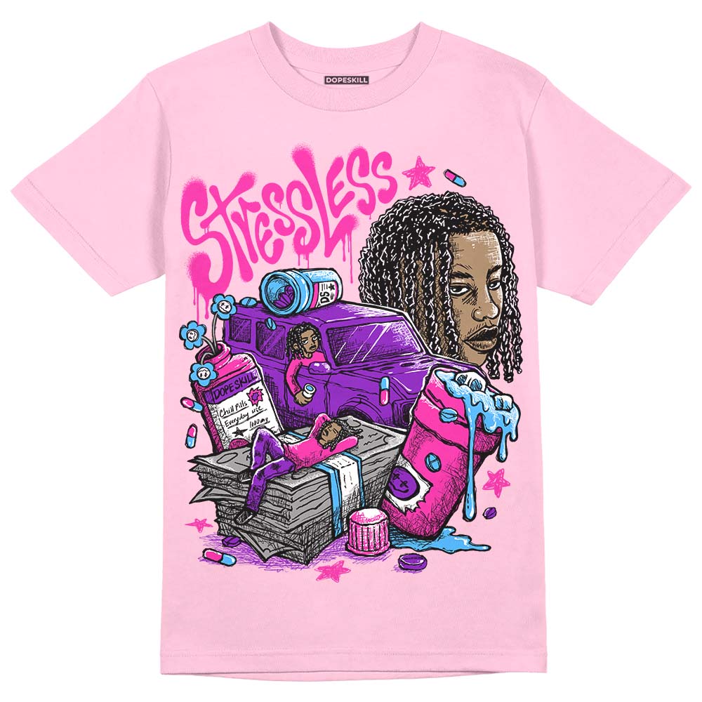 Pink Collection superstreetwear Pink T-shirt Stressless Graphic