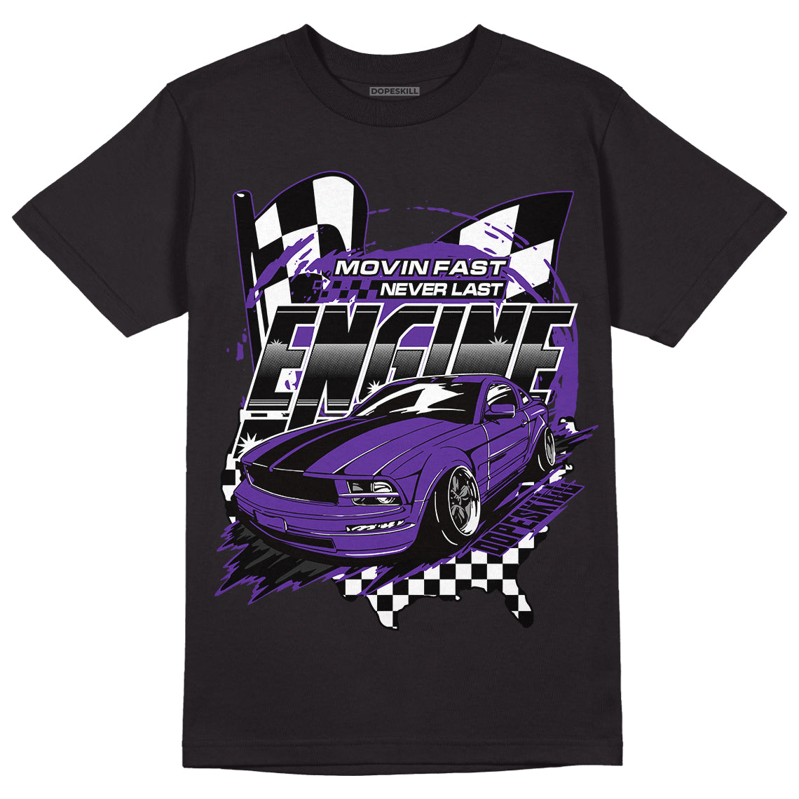 PURPLE Collection superstreetwear T-Shirt ENGINE Tshirt Graphic