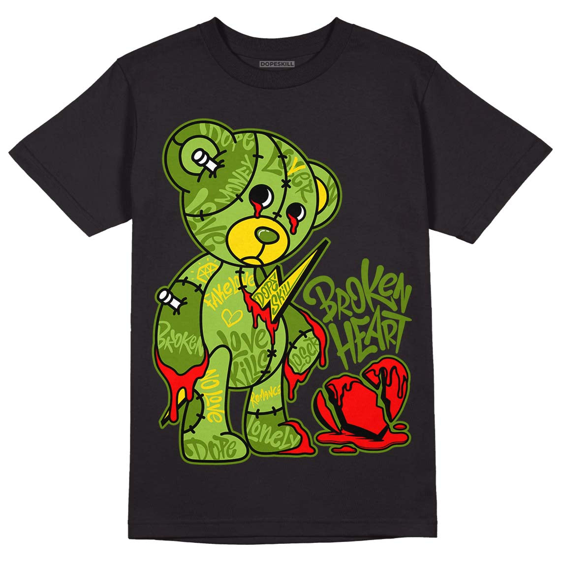 Dunk Low 'Chlorophyll' superstreetwear T-Shirt Broken Heart Graphic