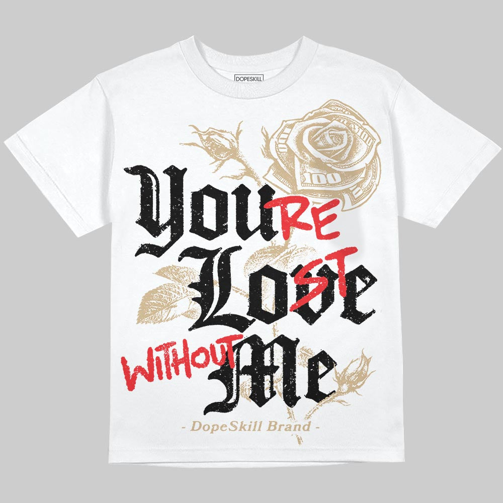 TAN Collection superstreetwear Oversize Print T-Shirt You're Lost Without Me Graphic