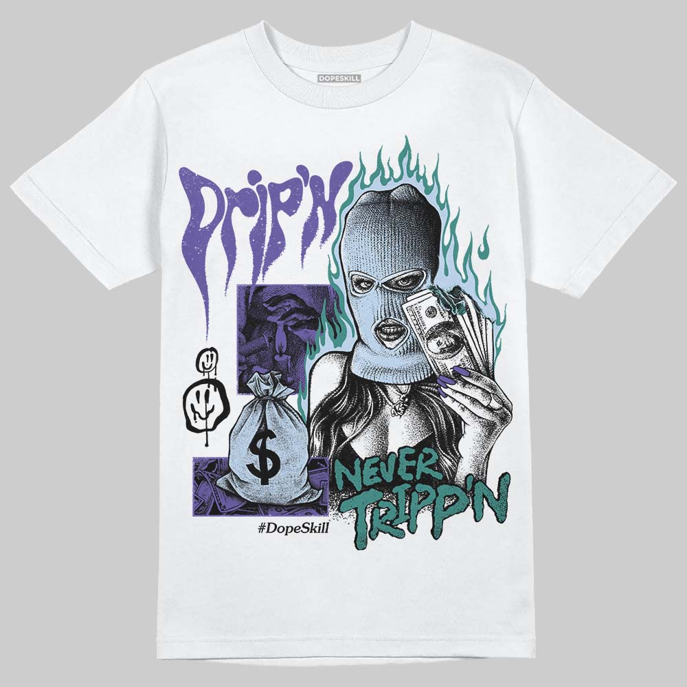 Grape 5s superstreetwear T-Shirt Drip'n Never Tripp'n Graphic