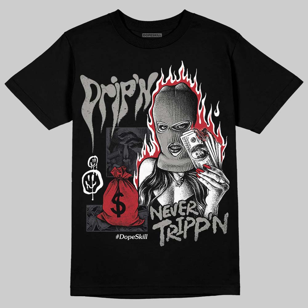 Black Cat 3s superstreetwear T-Shirt Drip'n Never Tripp'n Graphic