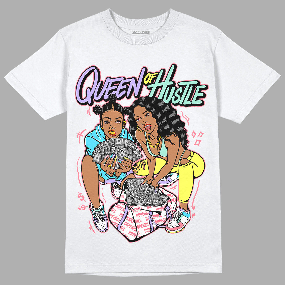Candy Easter Dunk Low superstreetwear T-Shirt Queen Of Hustle Graphic