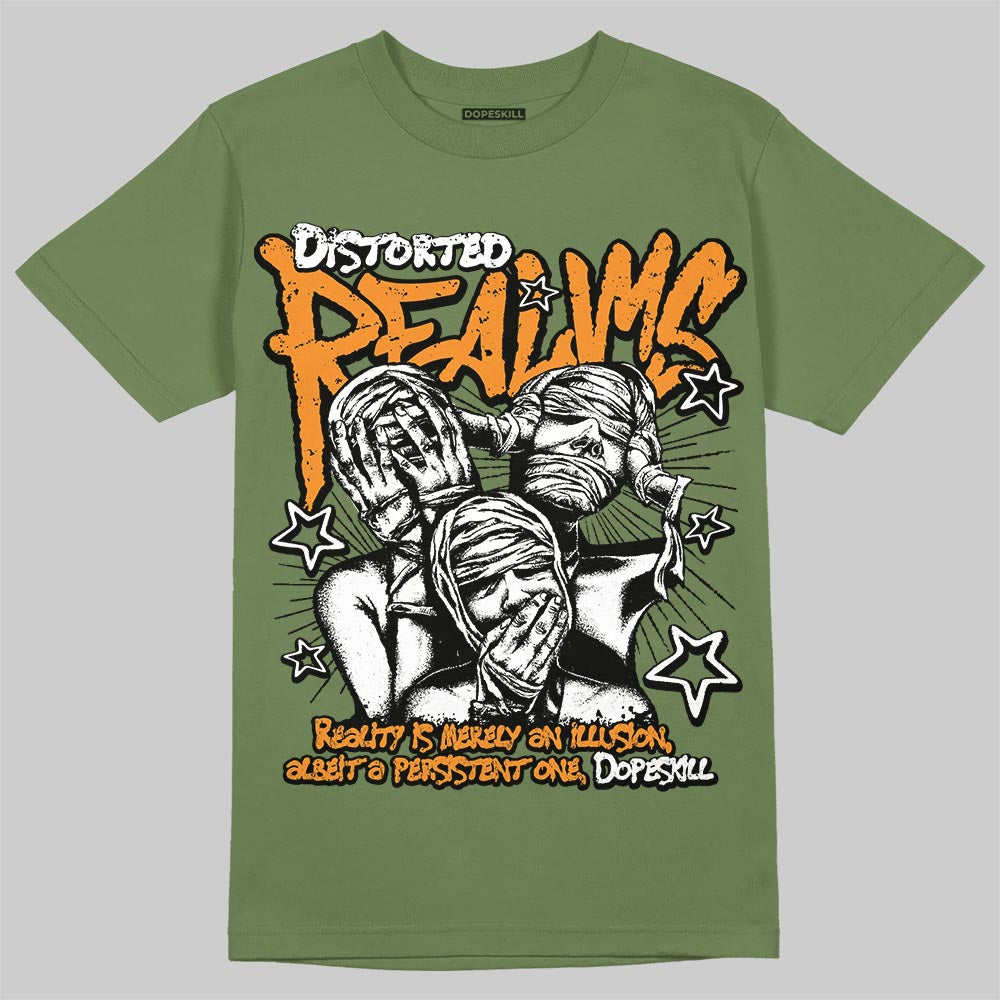 Olive 5s superstreetwear T-Shirt Distorted Realms Graphic