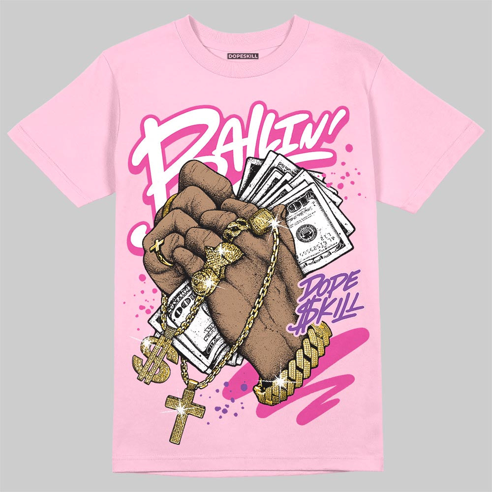 Pink Collection superstreetwear T-Shirt Always Ballin' Graphic