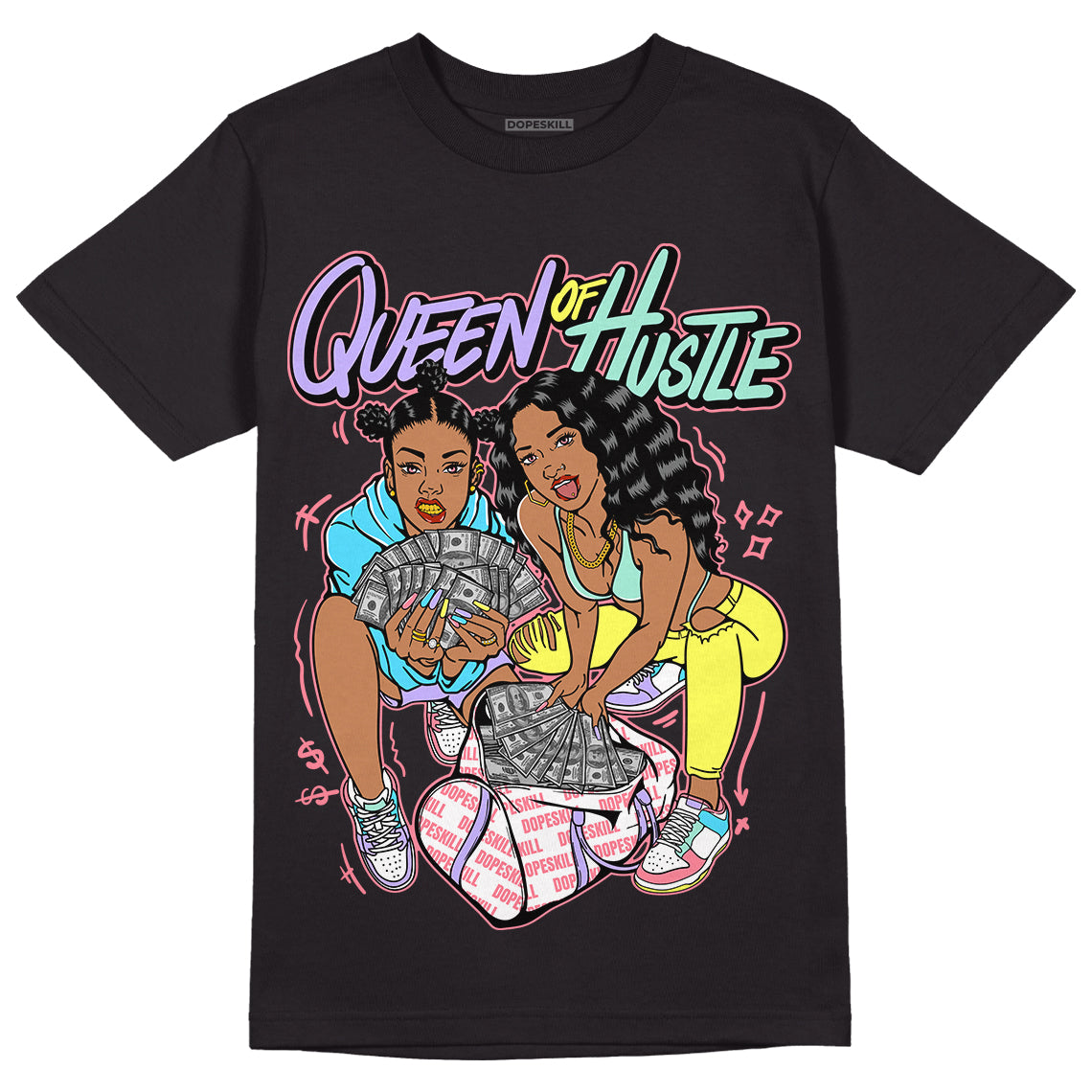 Candy Easter Dunk Low superstreetwear T-Shirt Queen Of Hustle Graphic