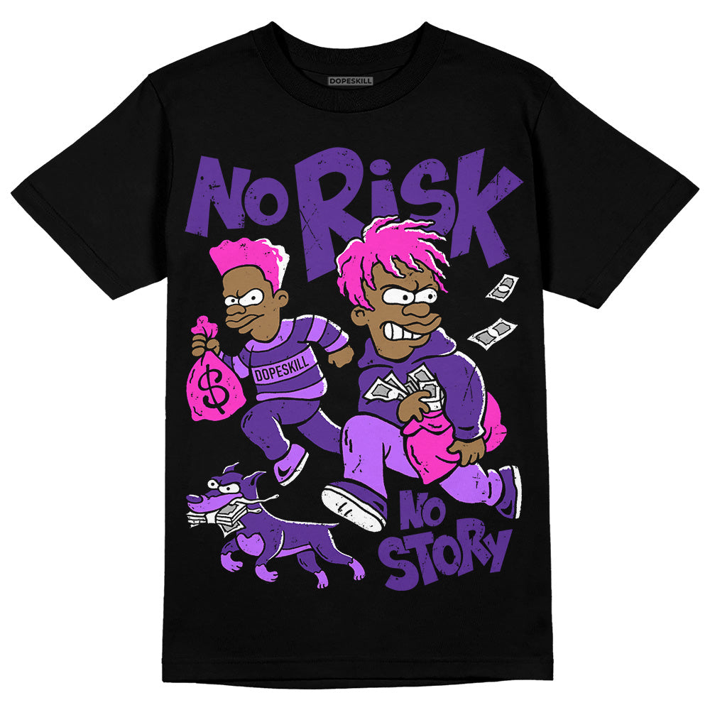 PURPLE Collection superstreetwear T-Shirt No Risk No Story Graphic