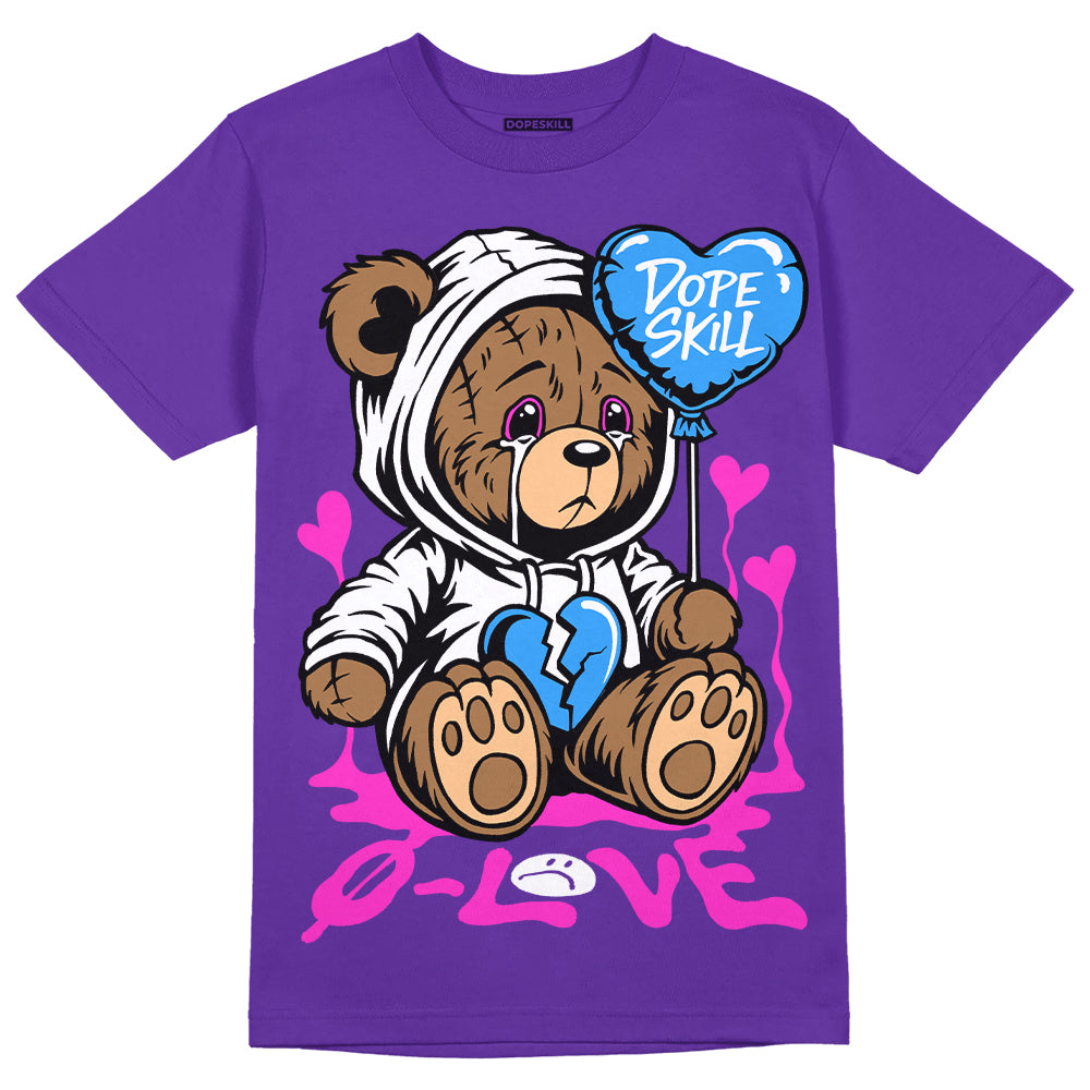 PURPLE Collection superstreetwear Purple T-shirt Broken Bear Graphic