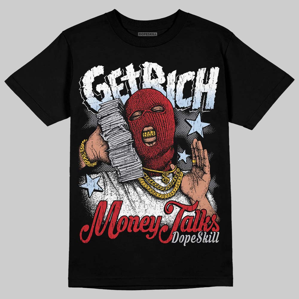Black Metallic Reimagined 5s superstreetwear T-Shirt Get Rich Graphic