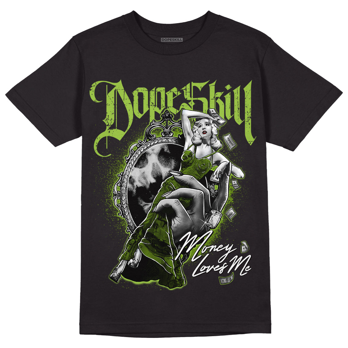 Dunk Low 'Chlorophyll' superstreetwear T-Shirt Money Loves Me Graphic