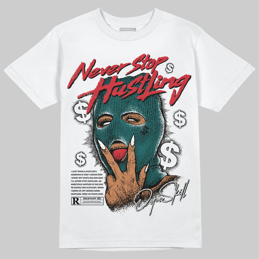 Gel 1130 White Dark Neptune superstreetwear T-Shirt Never Stop Hustling Graphic