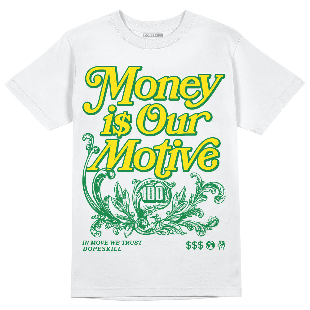 Dunk Reverse Brazil superstreetwear T-Shirt Money Is Our Motive Typo Graphic