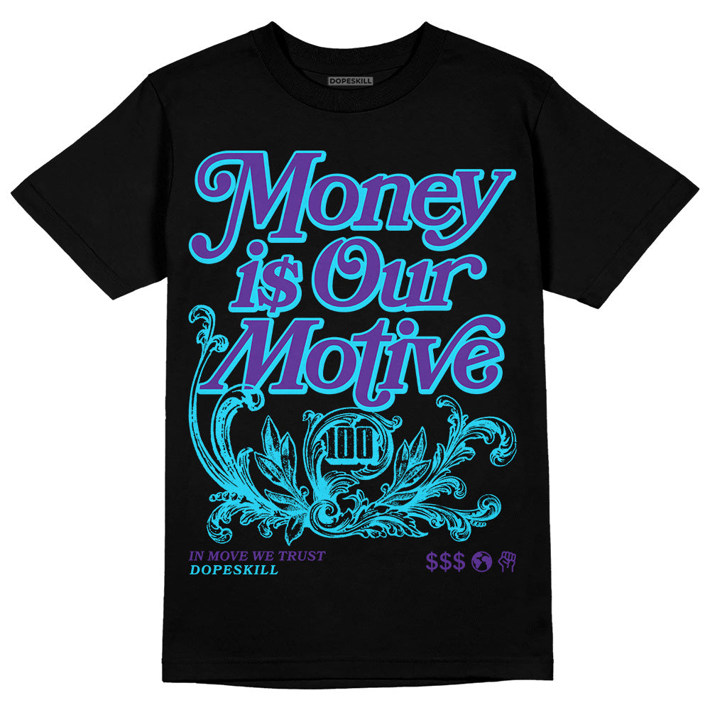 PURPLE Collection superstreetwear T-Shirt Money Is Our Motive Typo Graphic