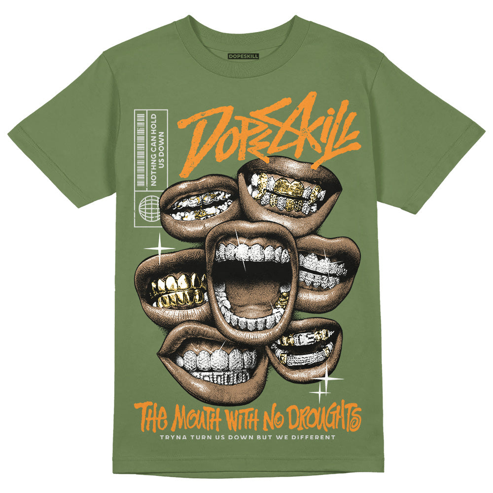 Olive 5s superstreetwear Olive T-shirt The Mouth With No Droughts Graphic