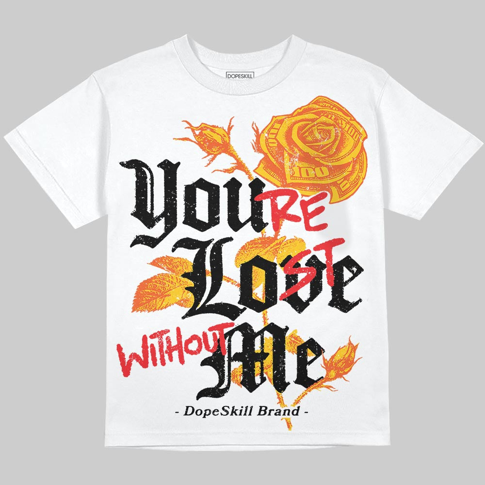 Yellow Collection superstreetwear Oversize Print T-Shirt You're Lost Without Me Graphic