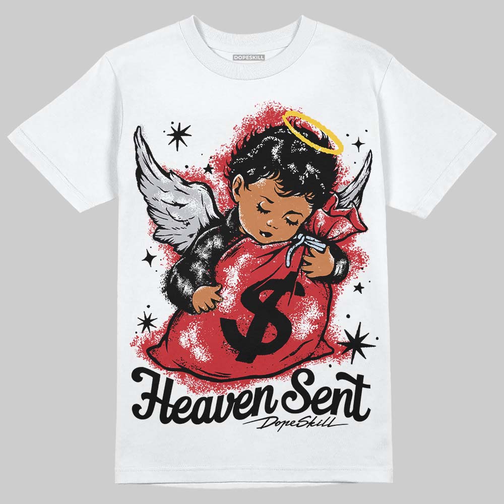 Black Metallic Reimagined 5s superstreetwear T-Shirt Heaven Sent Graphic