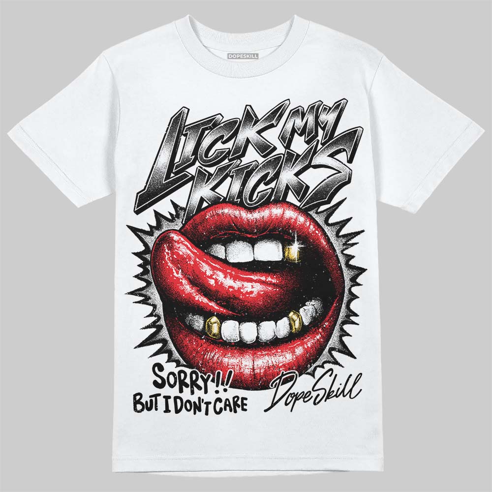 White Thunder 4s superstreetwear T-Shirt Lick My Kicks Graphic