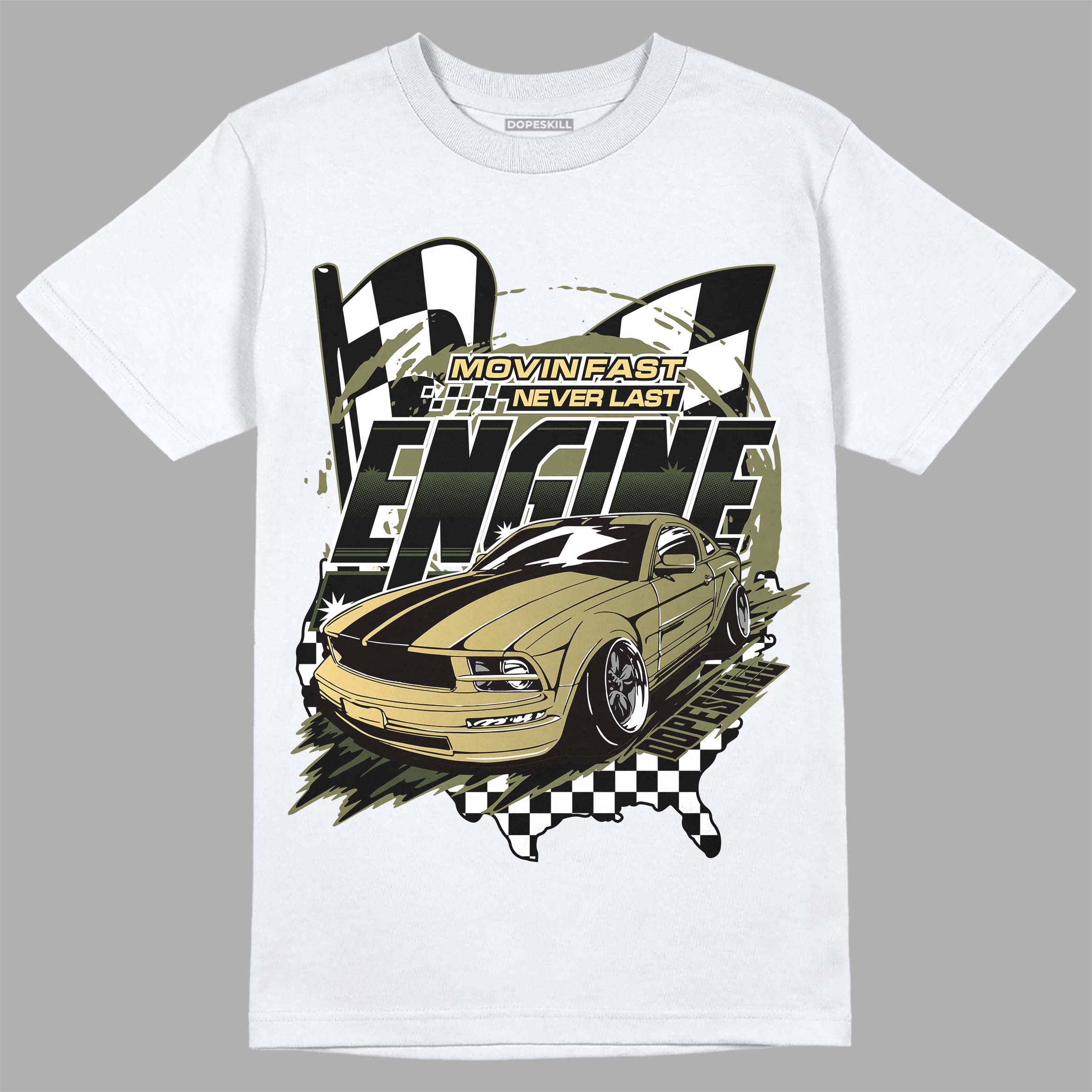 Craft Olive 4s superstreetwear T-Shirt ENGINE Tshirt Graphic