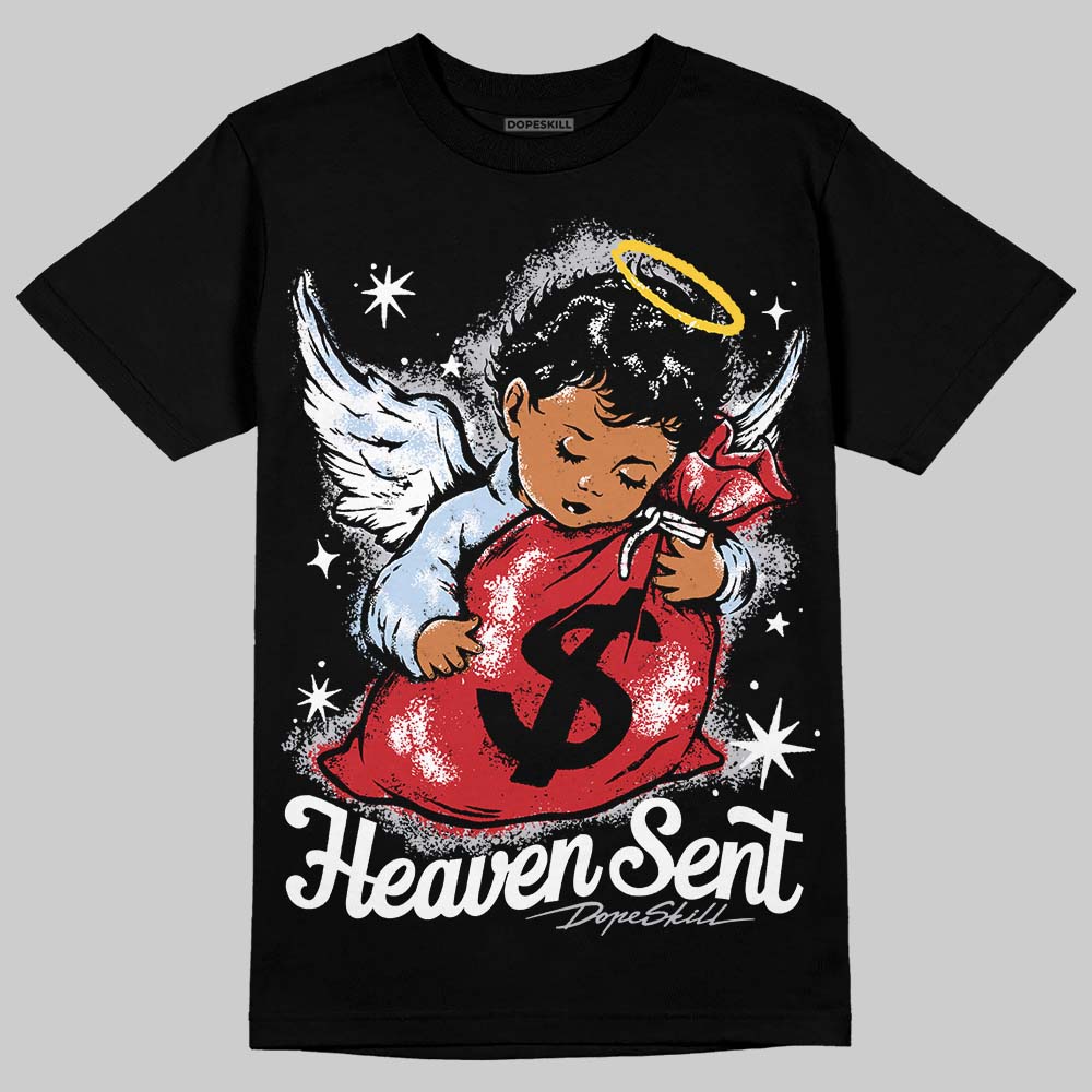 Black Metallic Reimagined 5s superstreetwear T-Shirt Heaven Sent Graphic