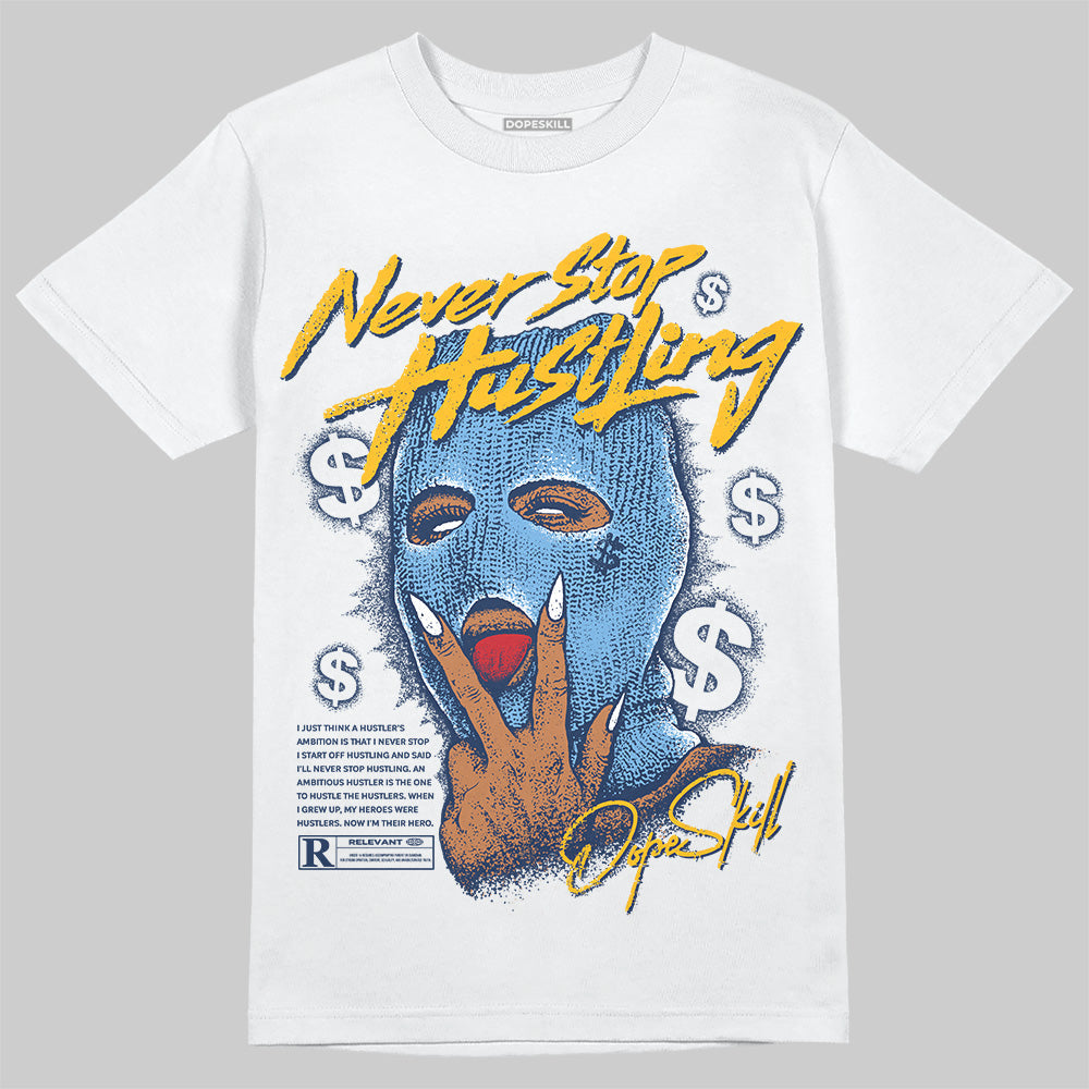 Retro Dunk From Above 4s superstreetwear T-Shirt Never Stop Hustling Graphic