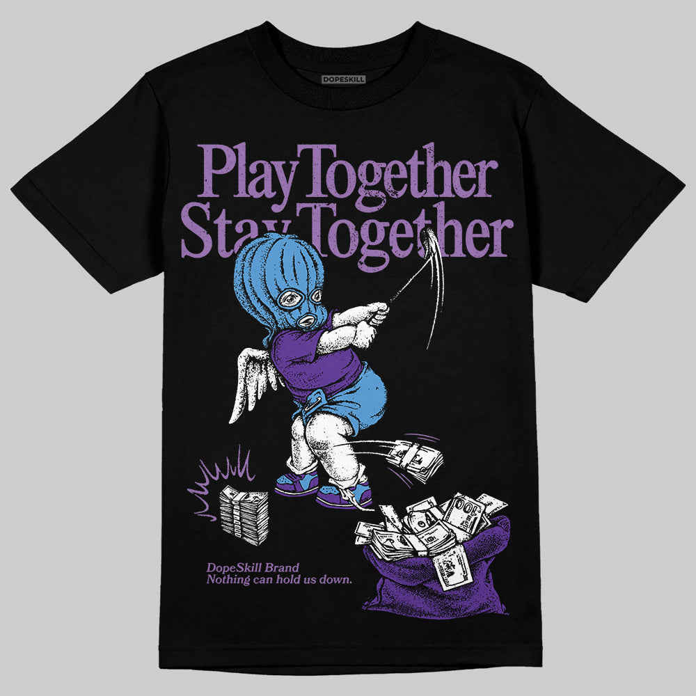 PURPLE Collection superstreetwear T-Shirt Play together,Stay together Graphic