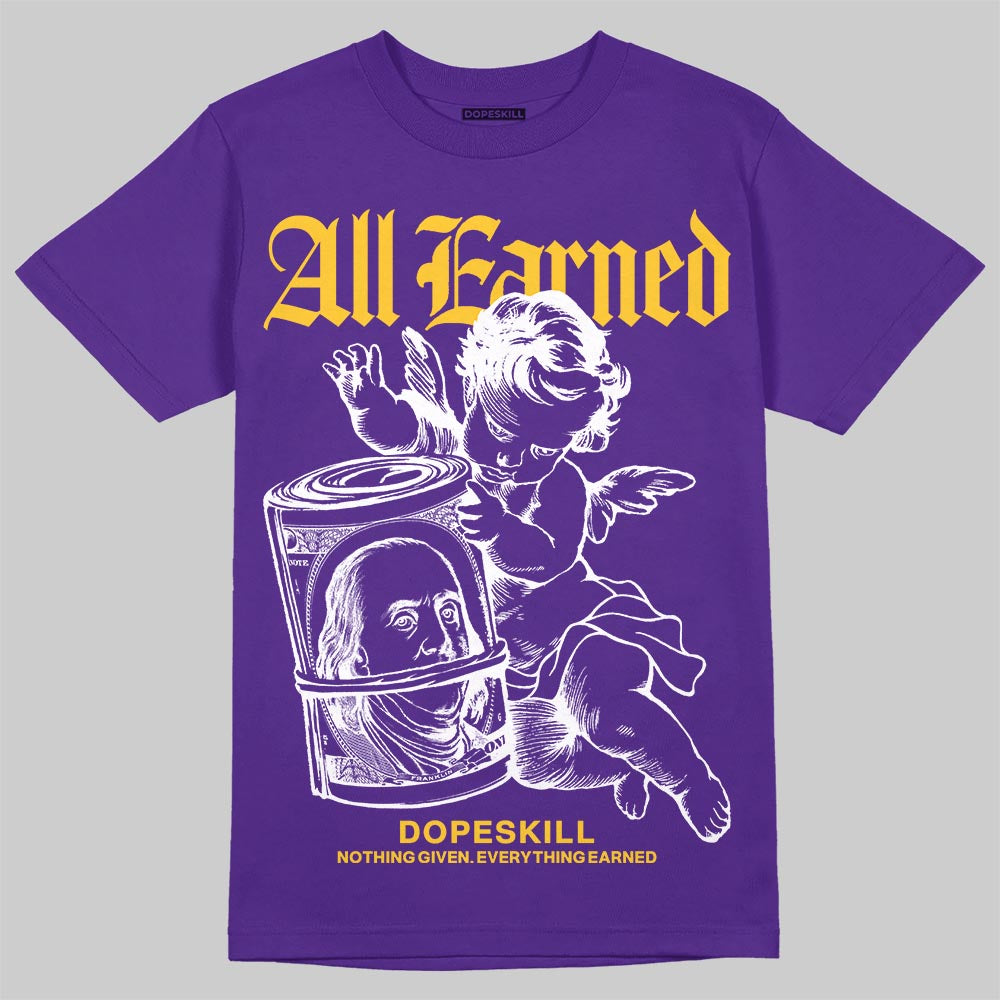PURPLE Collection superstreetwear T-Shirt All Earned Graphic