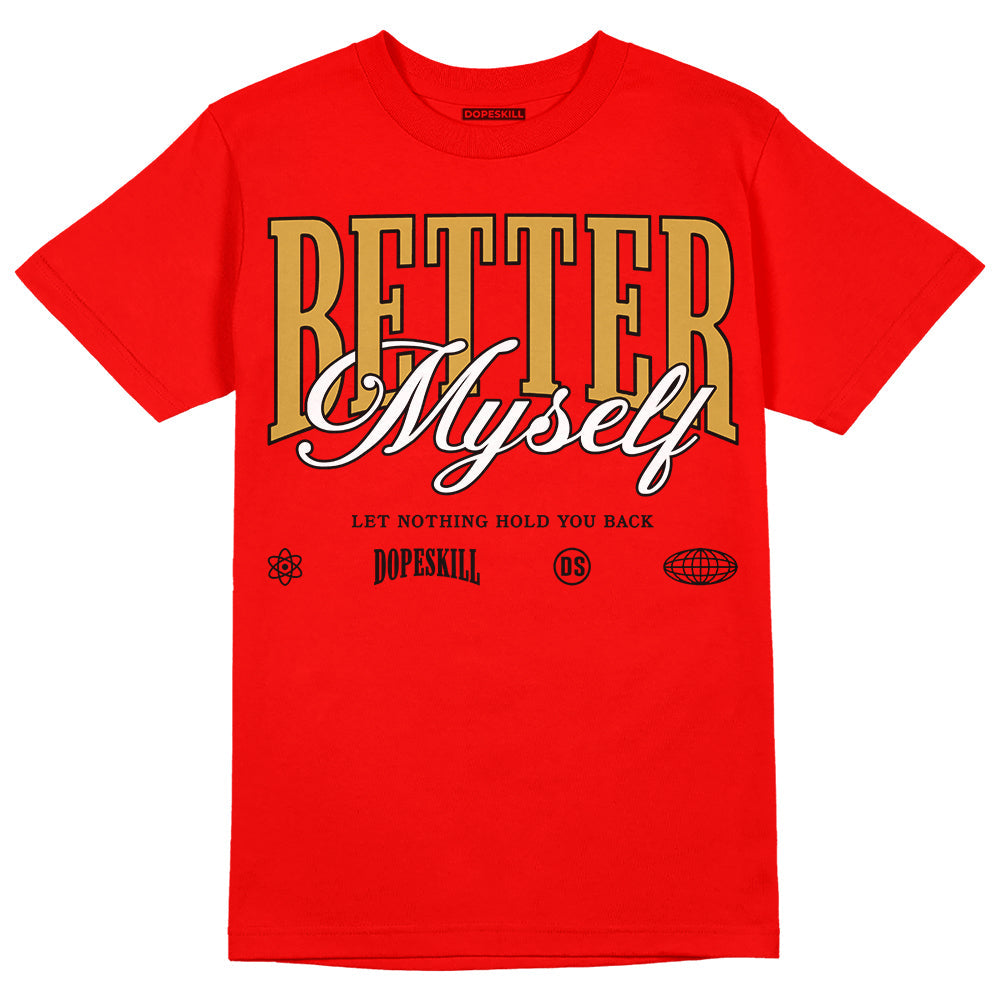 Red Collection superstreetwear Red T-shirt Better Myself Graphic