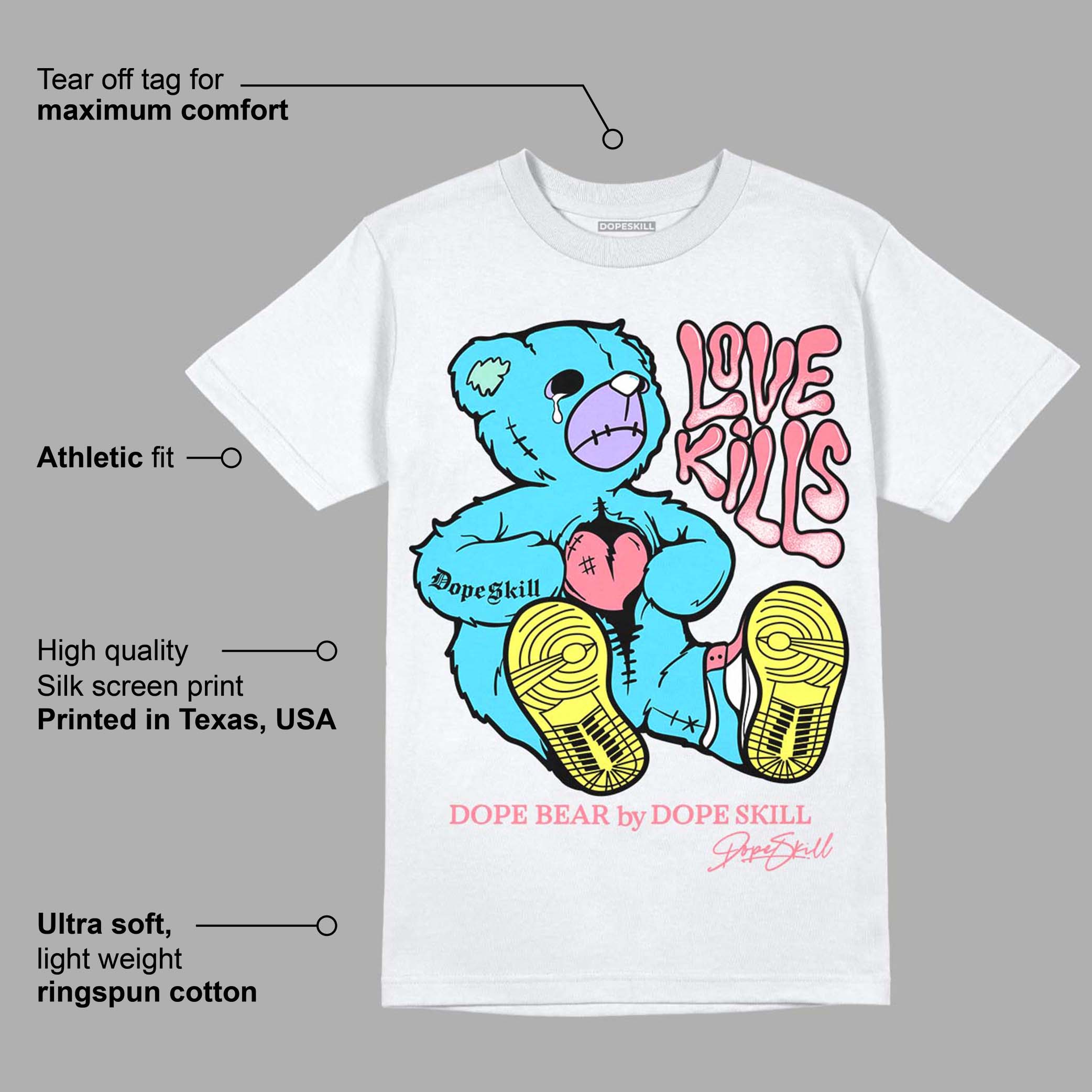 Candy Easter Dunk Low superstreetwear T-Shirt Love Kills Graphic