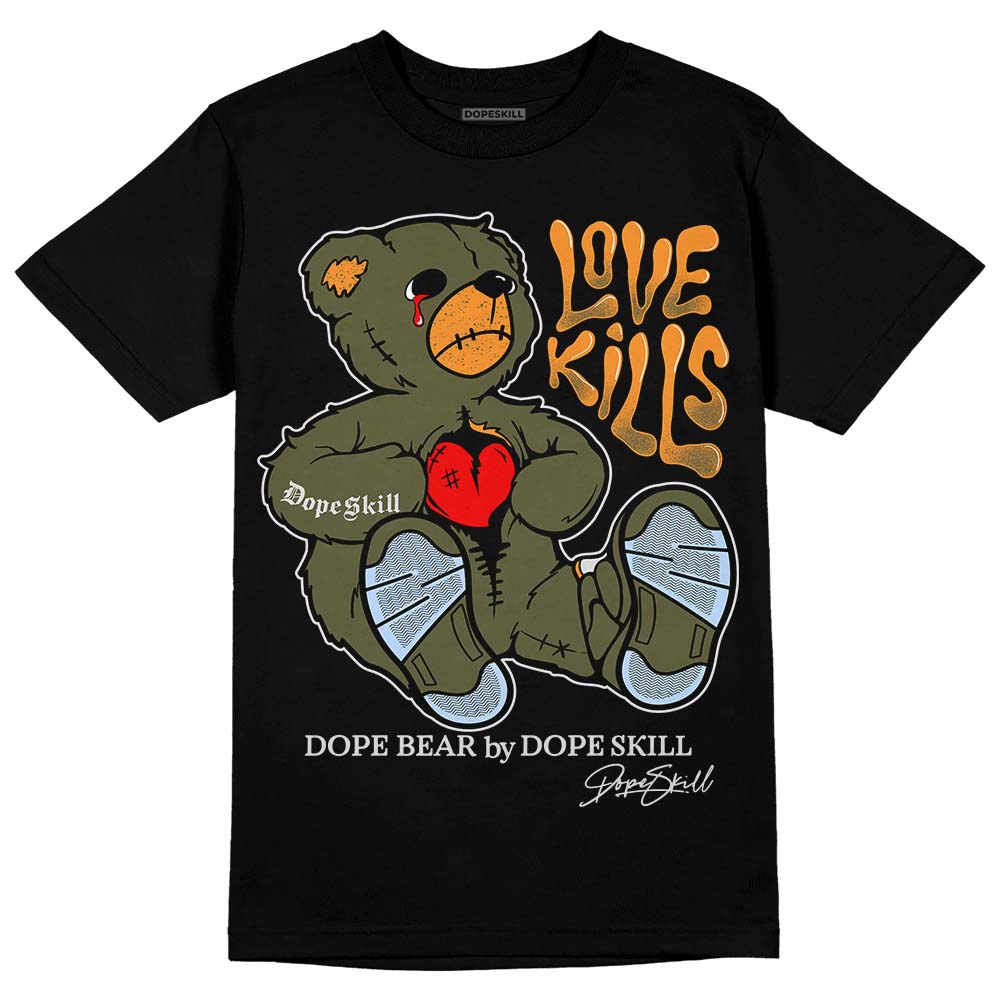Olive 5s superstreetwear T-Shirt Love Kills Graphic
