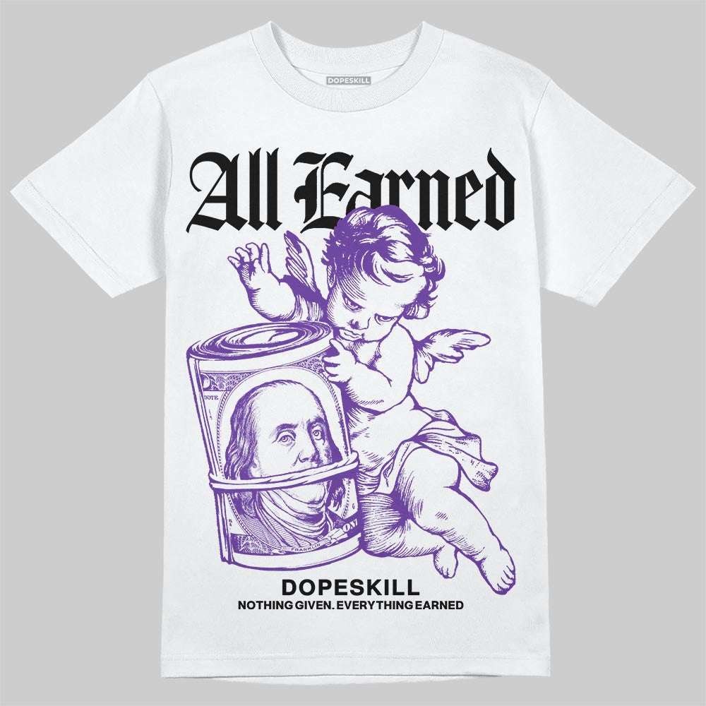 PURPLE Collection superstreetwear T-Shirt All Earned Graphic