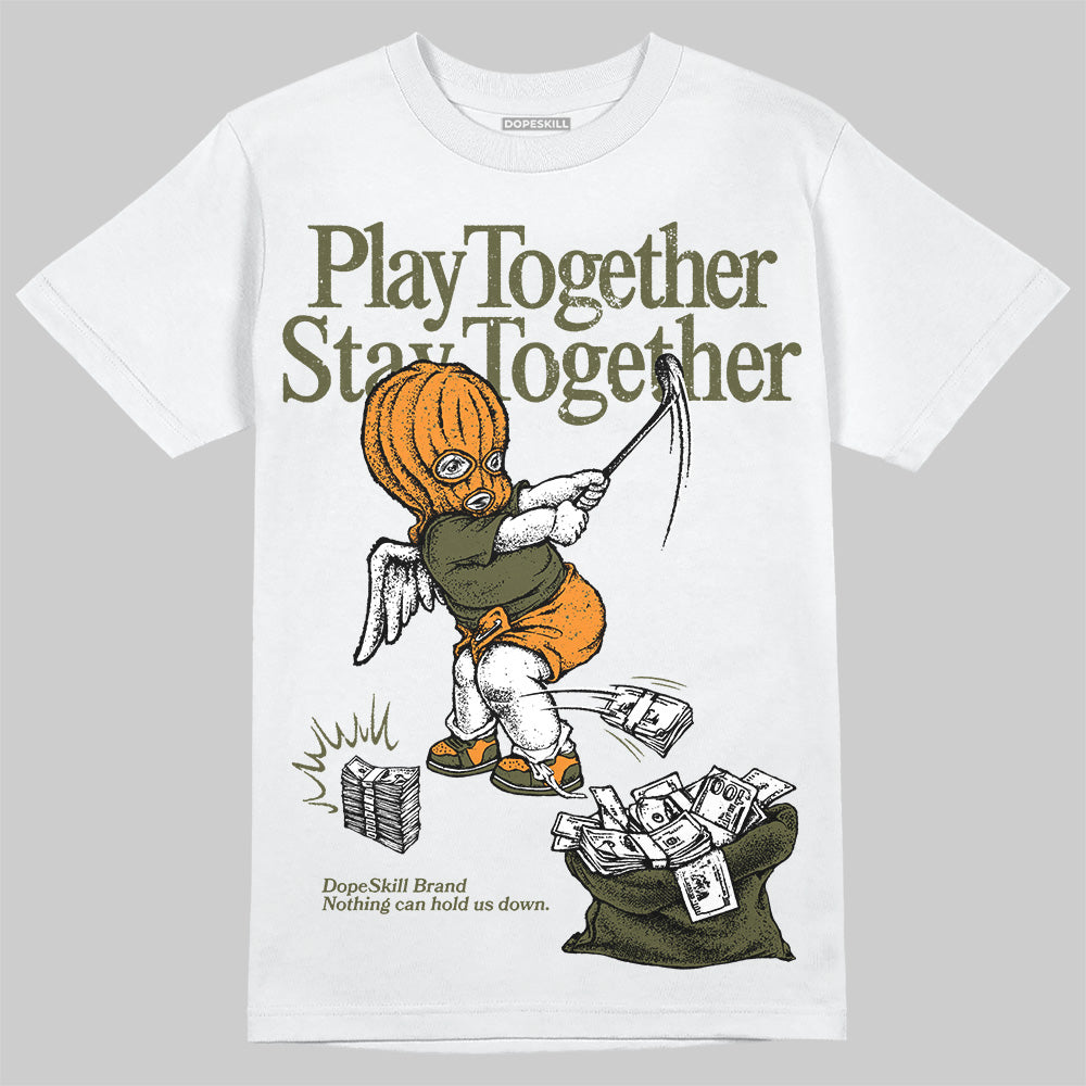 Olive 5s superstreetwear T-Shirt Play together,Stay together Graphic