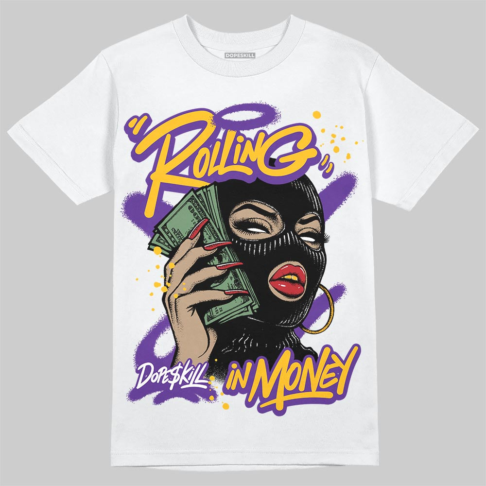 PURPLE Collection superstreetwear T-Shirt Rolling in Money Graphic