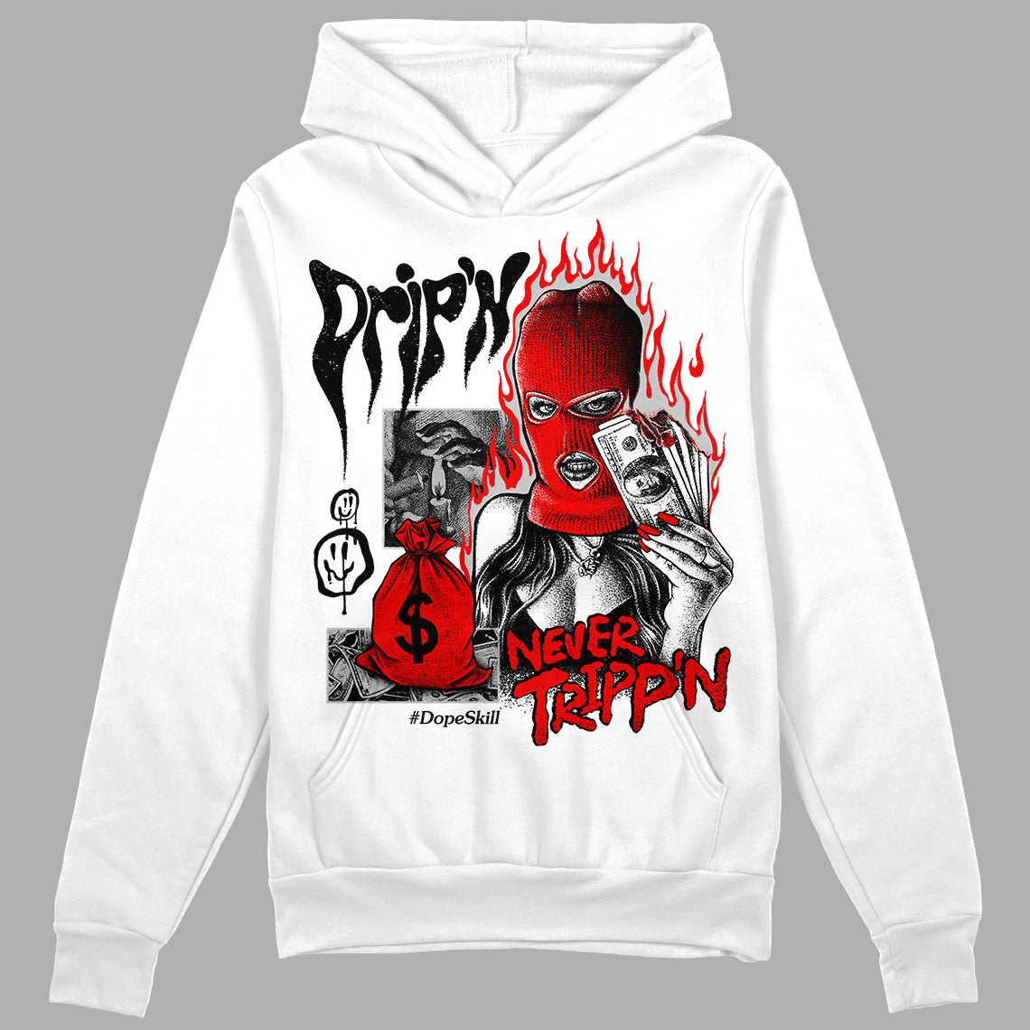 Cherry 12s superstreetwear Hoodie Sweatshirt Drip'n Never Tripp'n Graphic