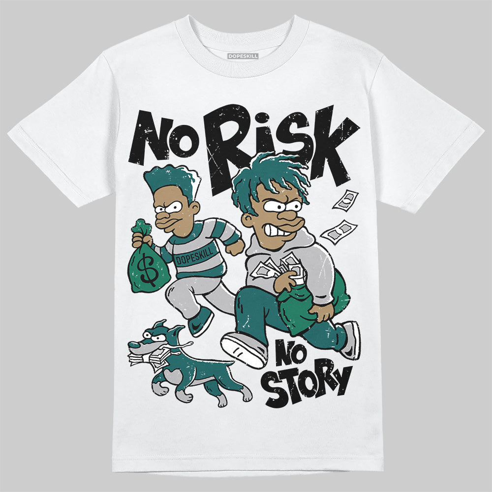 Gel 1130 White Dark Neptune superstreetwear T-Shirt No Risk No Story Graphic